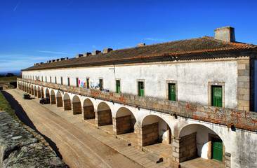 Fototapeta premium Former military barracks in Almeida historical village, Portugal