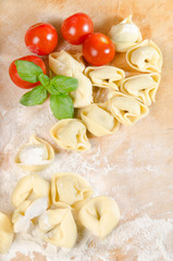 pasta on cake board,tortelloni