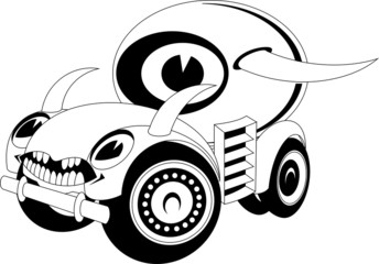 Cartoon car