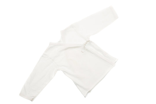 Baby clothes isolated white