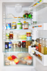 Obraz na płótnie Canvas Refrigerator full of food
