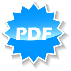 Pdf blue icon