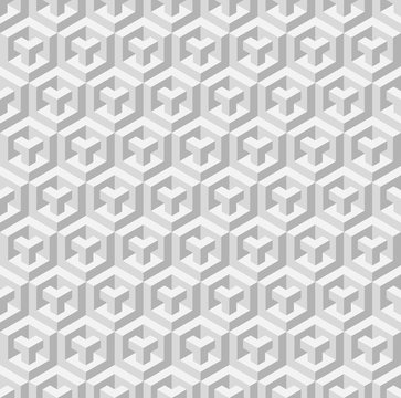 Cubic seamless pattern. Vector illustration