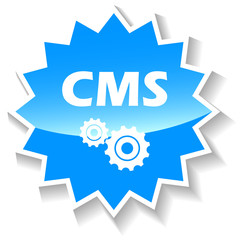 Cms blue icon