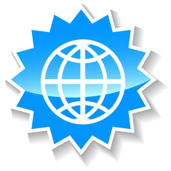 World blue icon