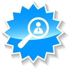 Search blue icon