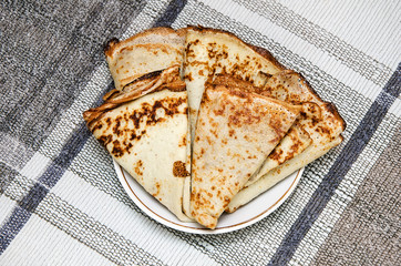 Pancakes on a plate