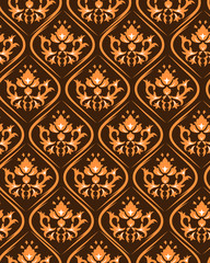 Damask seamless pattern