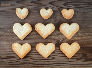 Heart shaped cookies