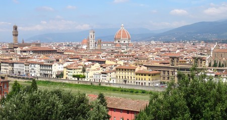 Obraz premium Florence, vue panoramique - Italie.