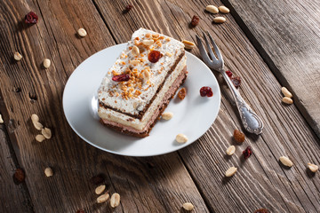 Piece of chocolate cake