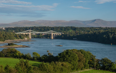 Menai Suspension Bridge, Anglesey, Wales