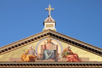 Basilica of Saint Paul outside the walls in Rome, Italy