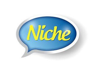 niche message bubble illustration
