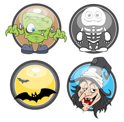 Glossy Badges for Halloween