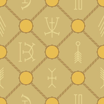 seamless background with nsibidi symbols