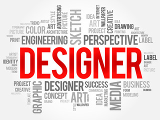 DESIGNER word cloud concept