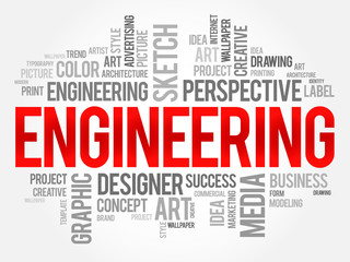 Engineering word cloud concept