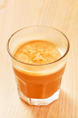 cocoa in the glass