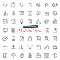 Hand-Drawn Business Icons