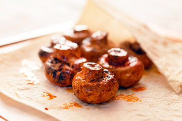 grilled mushrooms