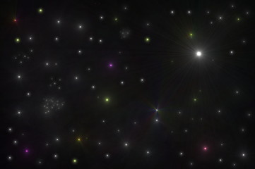 Niebo nocą. © boguslavus