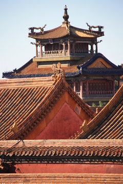 Detalle arquitectura antigua oriental