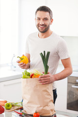 Using the freshest vegetables for my meal.