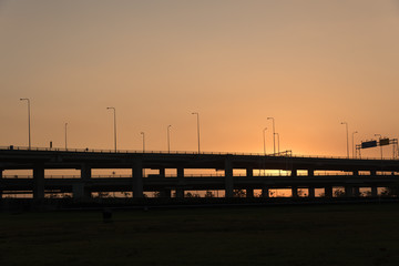 Silhouette toll way