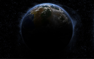 3d Earth like planet