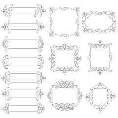 Vector set - calligraphic design elements