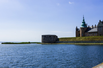 Castle situated on the seafront in Sweden. © annalovisa