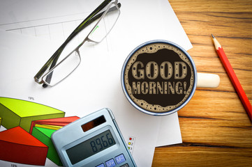 Naklejka premium good morning
