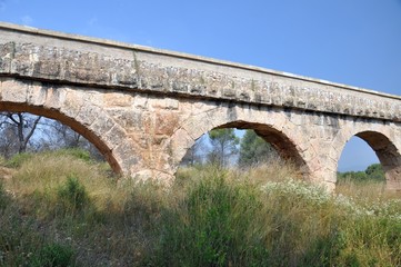 Fototapeta na wymiar Pont de les Ferreres in Tarragona