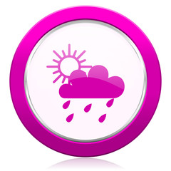 rain violet icon waether forecast sign