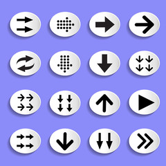 Set of Arrows on Buttons