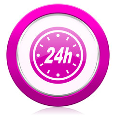 24h violet icon
