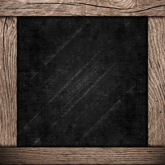 wood frame with dark paper