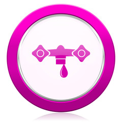 water violet icon hydraulics sign