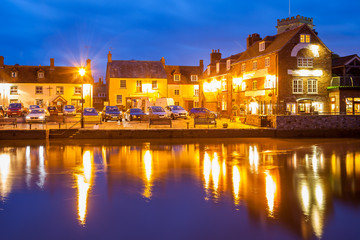 Naklejka premium Wareham Quay at night Dorset