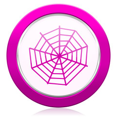 spider web violet icon