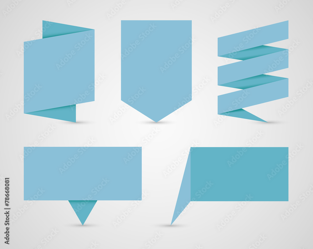 Poster text boxes with realistic shadows