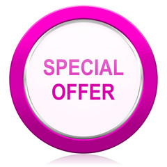 special offer violet icon