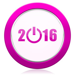new year 2016 violet icon new years symbol