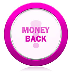 money back violet icon