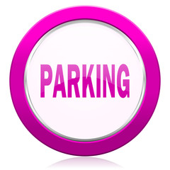 parking violet icon