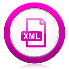 xml file violet icon