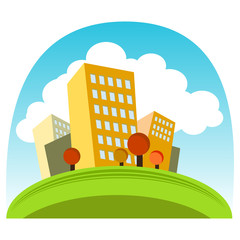 Fototapeta premium Big City Background