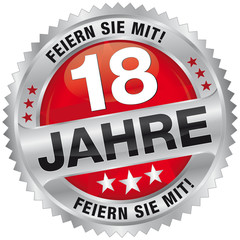 18 Jahre - Feiern Sie mit!