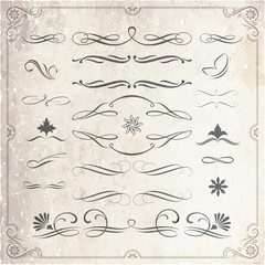 Calligraphic and Decorative Design Elements